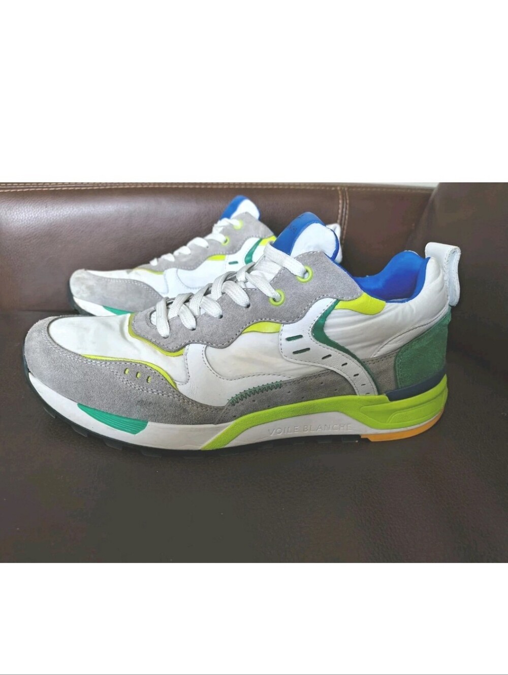 Voile Blanche B Holt Sneakers, White/Multi Fluorescent, Size 44, US Size 10.5
